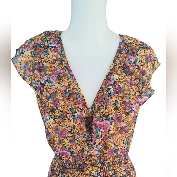 Lavender Brown Floral Maxi Dress in Pink, Purple, and Brown - Picture 5 of 10